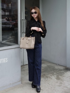 「attagirl（アタガール）のアイテム」を使った、m a p oさん（レディース・149cm）の春コーディネート