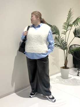 KMさん（レディース・160cm）の冬コーディネート