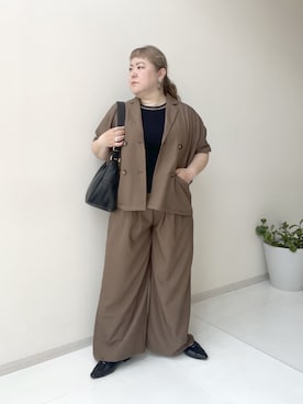 「nissen（ニッセン）のアイテム（ジャケット/アウター）」を使った、KMさん（レディース・160cm）の春コーディネート