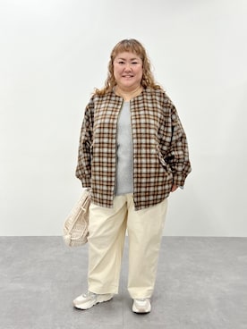 「コクーンコート」｜KMさん（レディース・160cm）の秋コーディネート