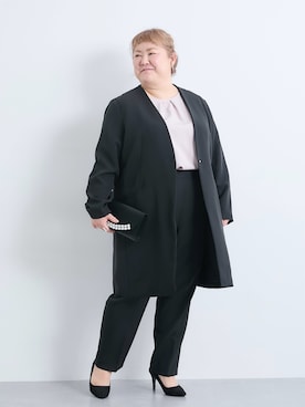 「nissen（ニッセン）のアイテム」を使った、KMさん（レディース・160cm）の冬コーディネート