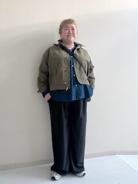 「nissen（ニッセン）のアイテム」を使った、KMさん（レディース・160cm）の秋コーディネート