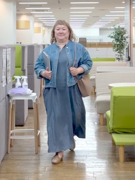 「nissen（ニッセン）のアイテム」を使った、KMさん（レディース・160cm）の春コーディネート