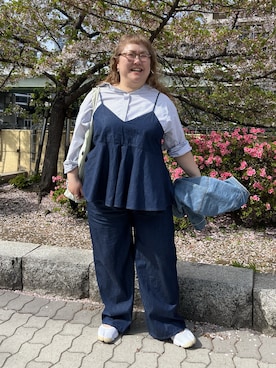 「nissen（ニッセン）のアイテム（ジャケット/アウター）」を使った、KMさん（レディース・160cm）の春コーディネート