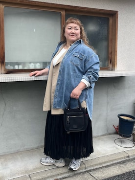 「nissen（ニッセン）のアイテム」を使った、KMさん（レディース・160cm）の春コーディネート