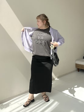 「Maison INNESS（メゾンアイネス）のアイテム」を使った、KMさん（レディース・160cm）の夏コーディネート
