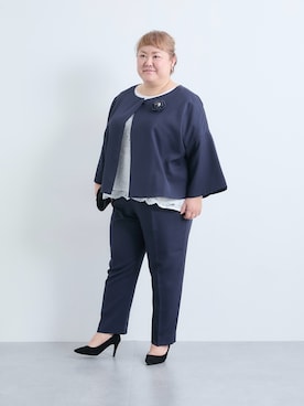 「アイテム（アクセサリー）」を使った、KMさん（レディース・160cm）の冬コーディネート