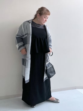 「nissen（ニッセン）のアイテム」を使った、KMさん（レディース・160cm）の秋コーディネート