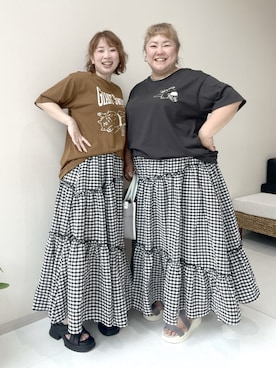 「nissen（ニッセン）のアイテム」を使った、KMさん（レディース・160cm）の夏コーディネート