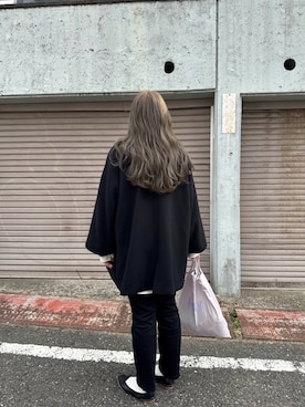 「アイテム（バレエシューズ）」を使った、7m2r4nさん（レディース・158cm）の秋コーディネート