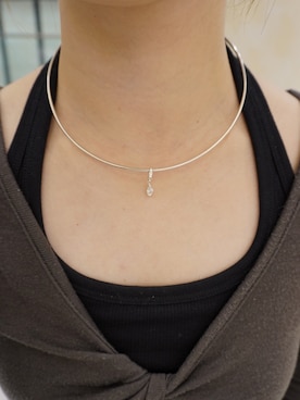 「TEN.（テン）のSILVER925 ボライドチャーム（チャーム、シルバー系）」を使った、Nishi Satsukiさん（レディース・156cm）の春コーディネート