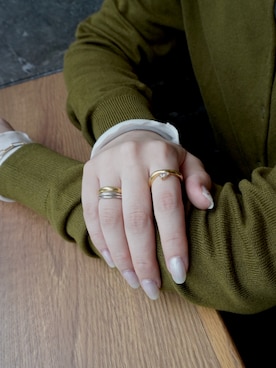 「アイテム（リング）」を使った、Nishi Satsukiさん（レディース・156cm・20代）の秋コーディネート