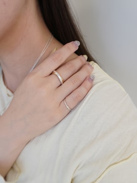 「アクセサリー」｜Nishi Satsukiさん（レディース・156cm）の春コーディネート