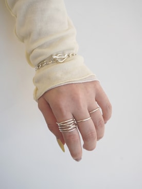 「アクセサリー」｜Nishi Satsukiさん（レディース・156cm）の春コーディネート