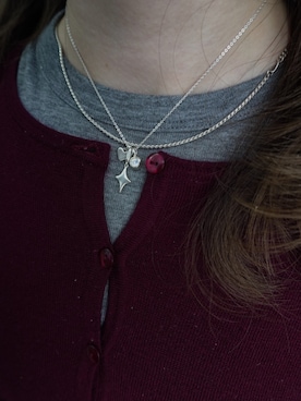 「アイテム（チャーム）」を使った、Nishi Satsukiさん（レディース・156cm）の冬コーディネート