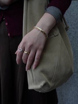 「アイテム（リング）」を使った、Nishi Satsukiさん（レディース・156cm・20代）の冬コーディネート