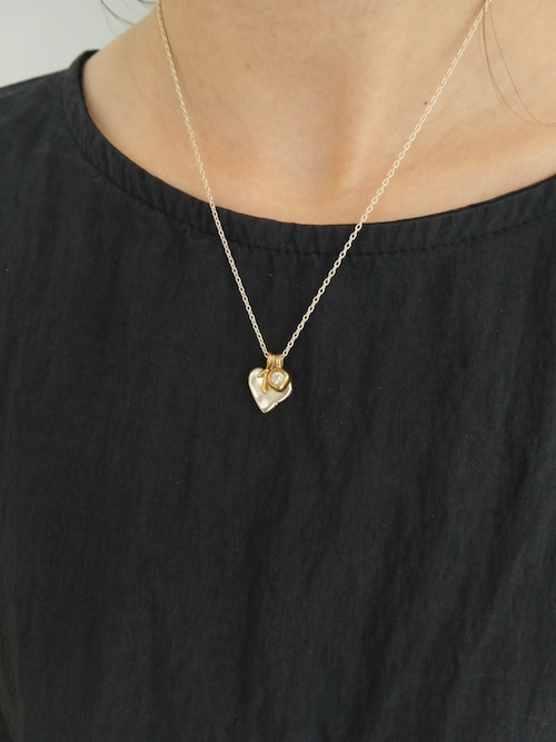 SILVER925 ハートシルフィウムネックレス（ネックレス）｜TEN