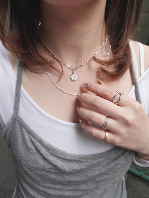 SILVER ツイストチェーンネックレス 50cm（ネックレス）｜TEN.（テン 