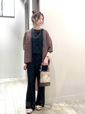 「ジレ」｜みかんさん（レディース・162cm）の夏コーディネート
