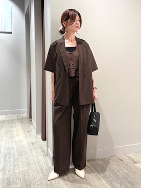 「NOMINE（ノミネ）のアイテム」を使った、みかんさん（レディース・162cm）の夏コーディネート