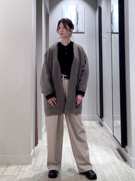 「アイテム（その他アウター）」を使った、みかんさん（レディース・162cm）の秋コーディネート