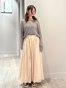 「NOMINE（ノミネ）のアイテム」を使った、みかんさん（レディース・162cm）の春コーディネート