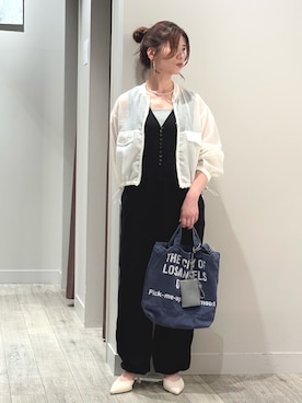「NOMINE（ノミネ）のアイテム」を使った、みかんさん（レディース・162cm）の春コーディネート