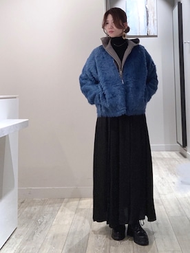 「アイテム（カーディガン/ボレロ）」を使った、みかんさん（レディース・162cm）の秋コーディネート