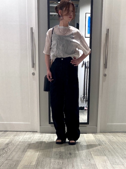 セール】タック ボリューム デニムパンツ（デニムパンツ）｜NOMINE