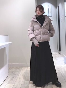 「アイテム（ジャケット/アウター）」を使った、みかんさん（レディース・162cm）の秋コーディネート