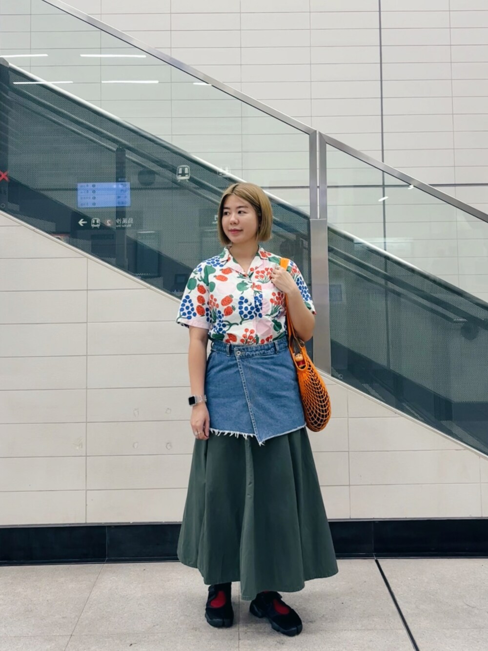 Ray BEAMS / デニム スカート セット パンツを使った人気ファッション