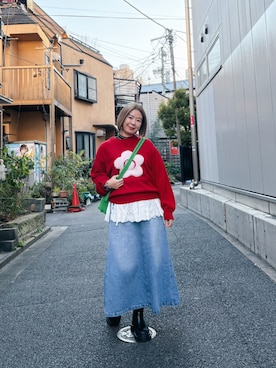 「OLEND（オレンド）のアイテム」を使った、sharon0109さん（レディース・163cm）の冬コーディネート