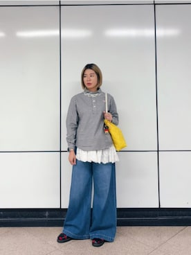 「earth music&ecology（アースミュージックアンドエコロジー）のアイテム」を使った、sharon0109さん（レディース・163cm）の秋コーディネート