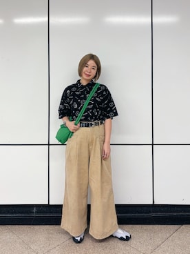 「OLEND（オレンド）のアイテム」を使った、sharon0109さん（レディース・163cm）の夏コーディネート