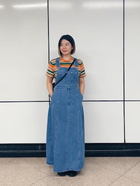 「earth music&ecology（アースミュージックアンドエコロジー）のアイテム」を使った、sharon0109さん（レディース・163cm）の夏コーディネート