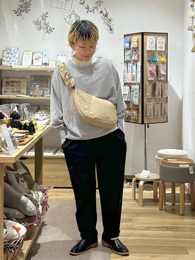 「アイテム（スリッポン）」を使った、hara..さん（レディース・152cm・30代）の秋コーディネート