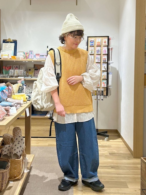 セール】5ゲージワッフルニットベスト（ベスト）｜studio CLIP