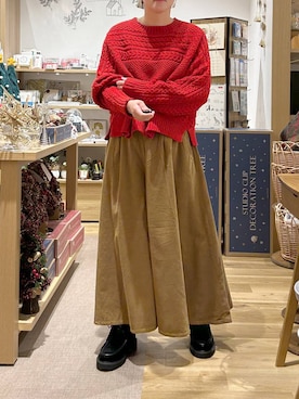 「studio CLIP（スタディオクリップ）のアイテム（ブーツ）」を使った、hara..さん（レディース・152cm）の秋コーディネート