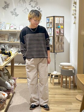 「アイテム（スリッポン）」を使った、hara..さん（レディース・152cm・30代）の秋コーディネート