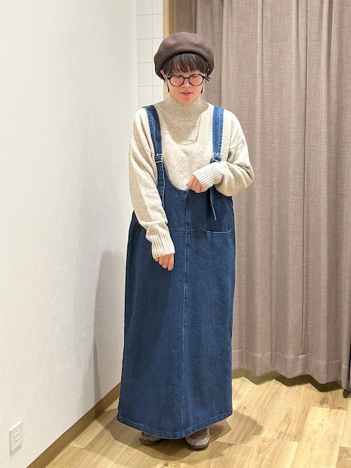 days》ダブルフロントデニムジャンパースカート（ワンピース）｜studio