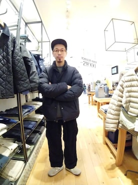 「アウトドアスタイル」｜「アイテム（その他アウター）」を使った、工藤寧さん（メンズ・176cm）の秋コーディネート