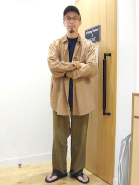 工藤寧さん（メンズ・176cm）の秋コーディネート