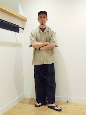 「アイテム（その他パンツ）」を使った、工藤寧さん（メンズ・176cm）の夏コーディネート