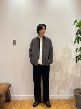 「URBAN RESEARCH DOORS（アーバンリサーチドアーズ）のUSAコットン ロングスリーブ Tシャツ（Tシャツ/カットソー）」を使った、Yukiyaさん（メンズ・185cm）の秋コーディネート
