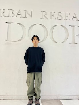 「アイテム（スウェット）」を使った、armrckrさん（メンズ・163cm）の夏コーディネート