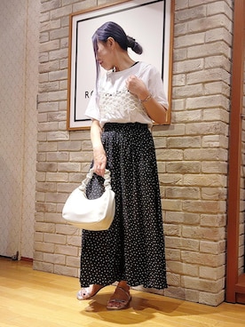「GIA14190」｜LISAさん（レディース・156cm）の春コーディネート