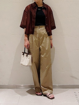 「アイテム（タンクトップ）」を使った、LISAさん（レディース・156cm・30代）の夏コーディネート