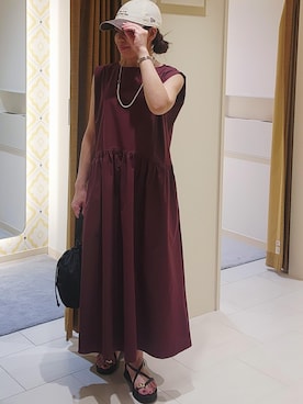 「授業参観日コーデ」｜LISAさん（レディース・156cm）の夏コーディネート