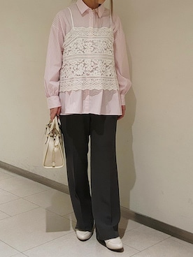 「ROPE' PICNIC（ロペピクニック）のアイテム」を使った、LISAさん（レディース・156cm）の春コーディネート