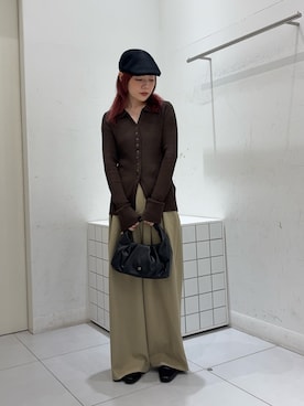「RODE SKO（ロデスコ）のアイテム」を使った、森あずささん（レディース・152cm）の夏コーディネート